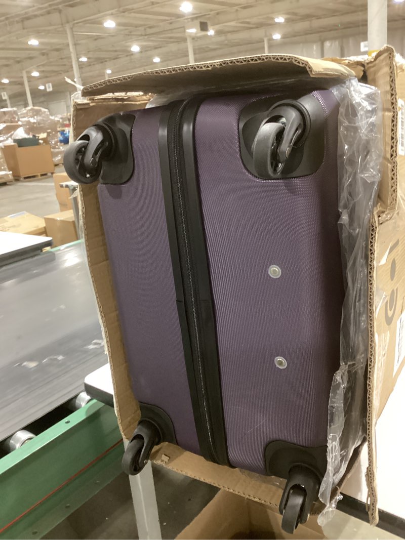 Condition photo showing Good Condition for Coolife Luggage 3 Piece Set Suitcase Spinner Hardshell Lightweight TSA Lock (purple, 20/24/28) 20in24in28in purple