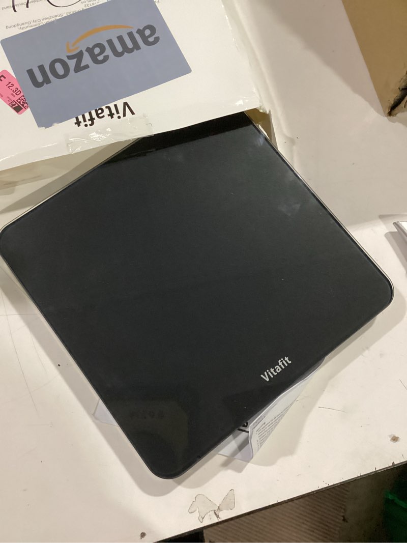 Condition photo showing As Is for Vitafit Scale for Body Weight, High Accuracy 0.1lb by Our Professional Factory Since 2001, Digital Weight Scale LED and Step On, 3*AAA Batteries Included, 400lb/182kg, Spray Silver Black