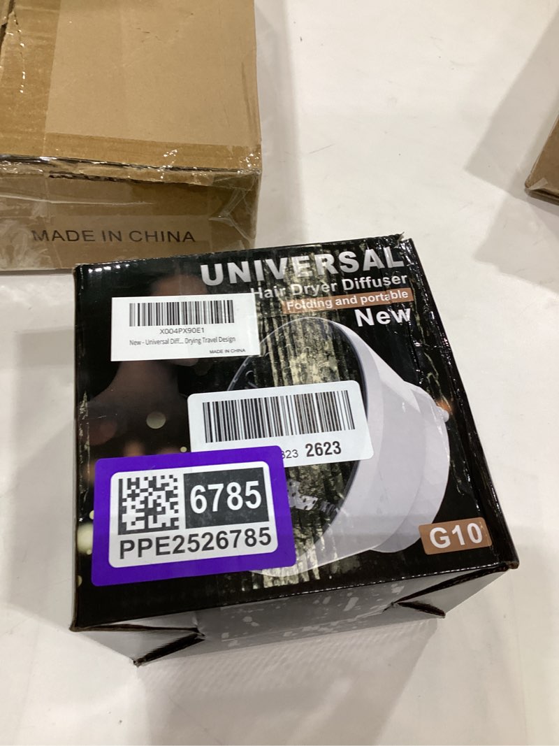 Condition photo showing New/Like New for Universal Diffuser Hair Dryer Attachment - Fits Most 1.5-3.2" Blow Dryers, collapsible Diffuser for Curly Wavy Hair to Enhance Curls, Reduce Frizz, Fast Drying Travel Design