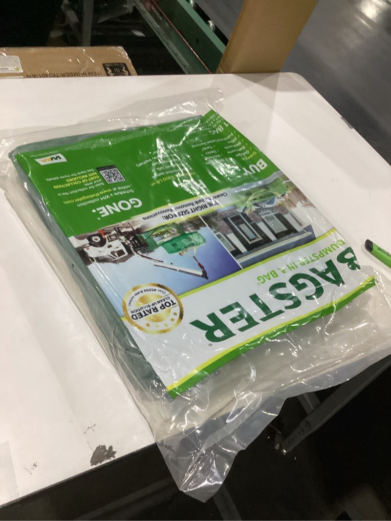 Condition photo showing New/Like New for BAGSTER 3CUYD Dumpster in a Bag holds up to 3,300 lb, Green