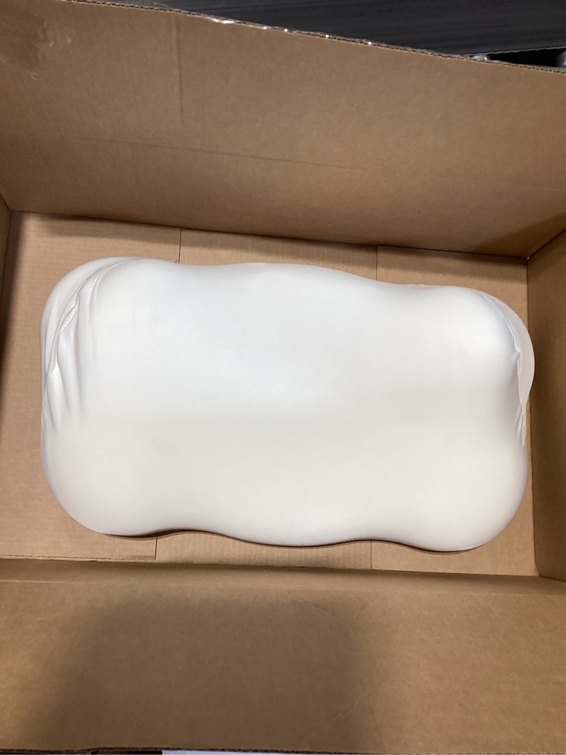 Condition photo showing Good Condition for mellow sleep pillow for neck support cloud pillow memory foam cervical pillow with cooling pillowcase, adjustable height for all sleeping positions