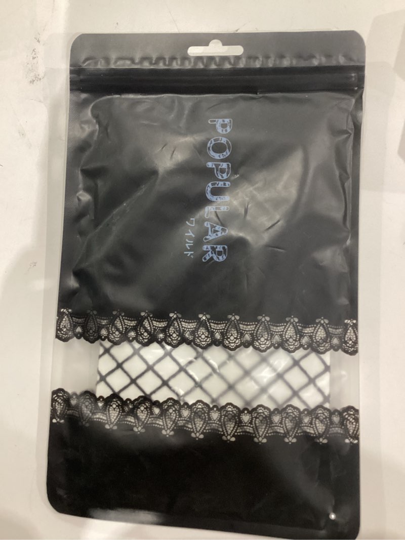 Condition photo showing New/Like New for PERAMBRY Women's High Waist Fish net Tights Black Fishnet Stockings Mesh (Black-L Mesh)