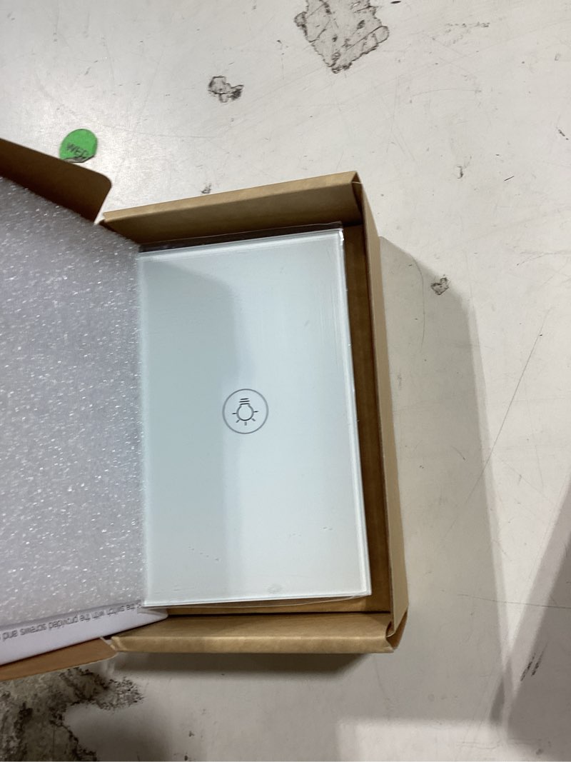 Condition photo showing Good Condition for moes dimmer switch for led lights, full range dimming, wifi smart light switch neutral wire required, single pole, 300w inc, 75w led/cfl, smart life/tuya app remote control,white single dimmer switch white