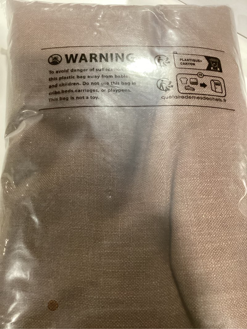 Condition photo showing New/Like New for MIULEE Chocolate Brown Linen Curtains 84 Inch Length for Bedroom Living Room, Soft Thick Linen Textured Window Drapes Semi Sheer Light Filtering Back Tab Rod Pocket Burlap Look Decor, 2 Panels 52"W x 84"L (Pack of 2) Warm Brown