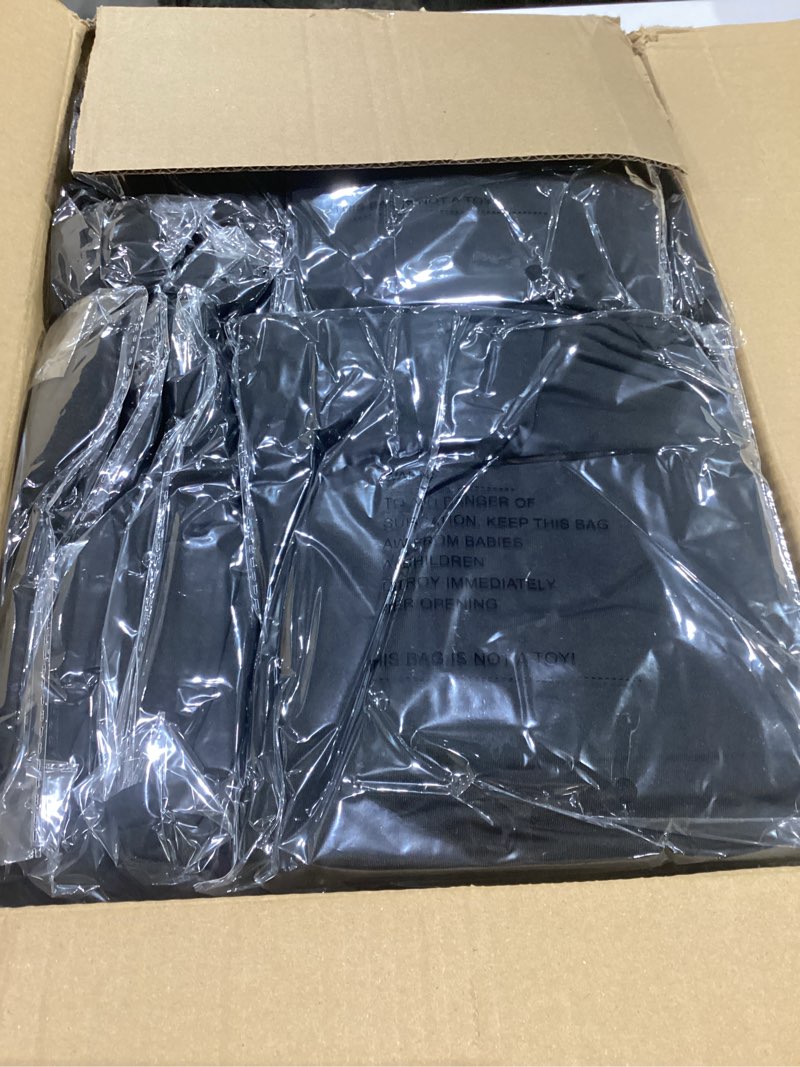 Condition photo showing New/Like New for 20 pack black spandex folding chair covers in stretch washable fabric for wedding, party,holidays,celebration and other special events black for folding chair 20