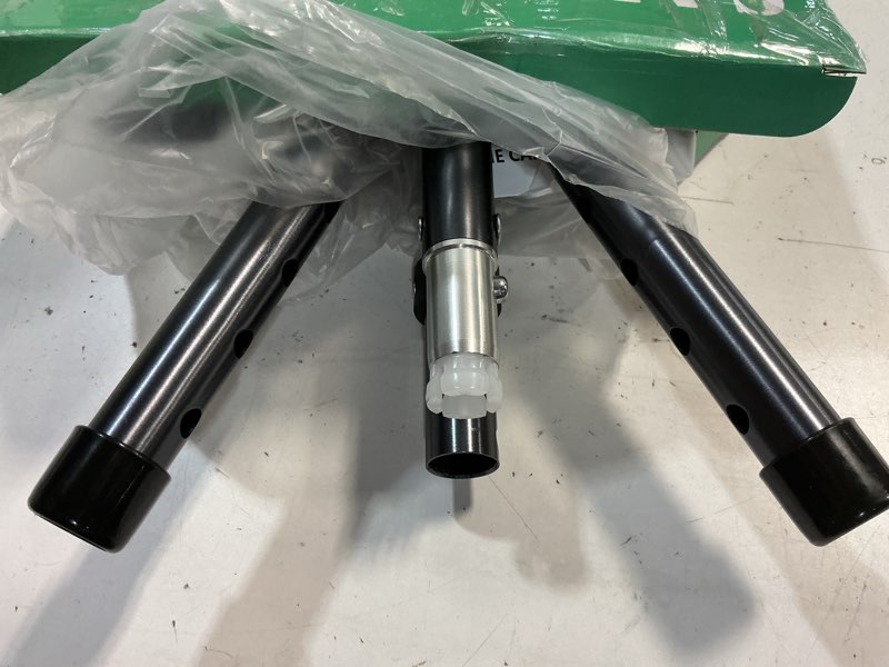 Condition photo showing New/Like New for yayayo hold 440 lbs folding canes with seat walking stick height adjustment cane seat capacity frosted handle with magnetic therapy stone crutches stool square led