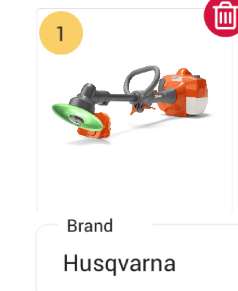 Husqvarna 585729104 Toy Trimmer and Toy Weed Eater with Realistic Sounds and Light-Up Trimmer Line for Kids Ages 3 and Up
