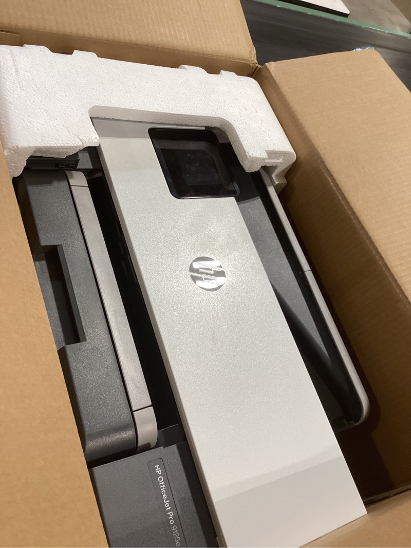 Condition photo showing Good Condition for hp officejet pro 9125e wireless all-in-one color inkjet printer, print, scan, copy, fax, adf, duplex printing best-for-office, 3 month instant ink trial included, ai-enabled (403x0a)