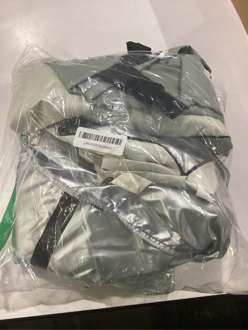 Condition photo showing Good Condition for outdoor swivel lounge chair cover 2 pack,100% waterproof heavy duty outdoor chair covers,(33 w x 35 d x 38.5 h inches) patio furniture cover for swivel patio chair,white&grayish green white&grayish green 2pack-33"w x 35"d x 38.5"h