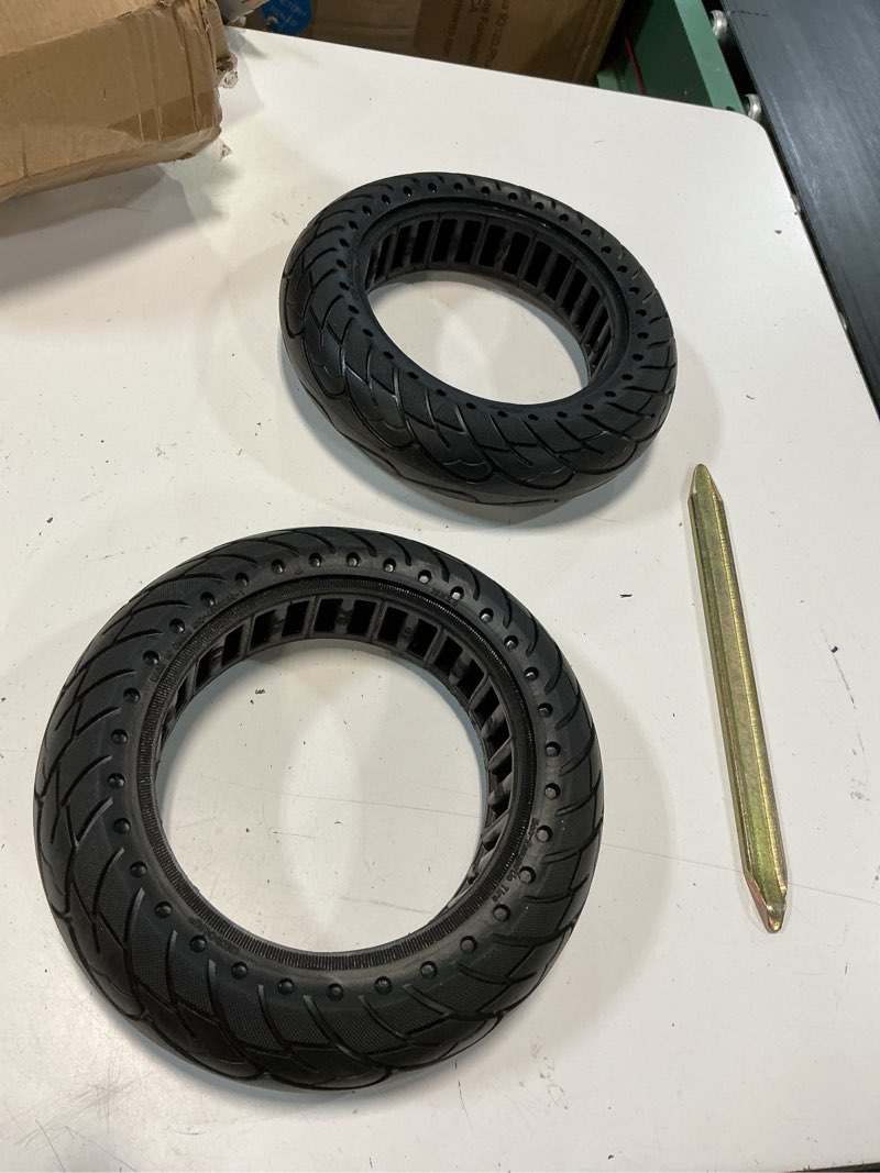 Condition photo showing Good Condition for 2 pcs rubber solid tires 10x2.5 for xiaomi m365 and gotrax g4 electric scooter wheels replacement tire front or rear honeycomb tires