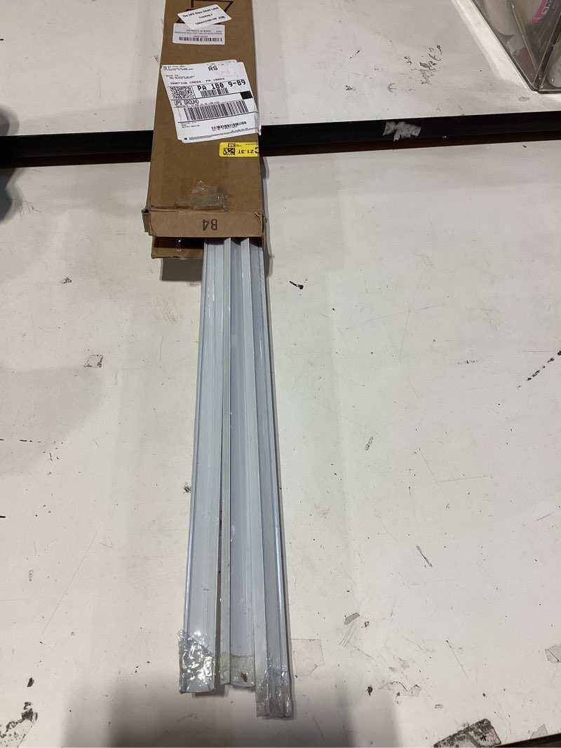 Condition photo showing As Is for aluminum flexible ceiling curtain track – 3ft-13.1ft / 4m bendable wall/ceiling mount rail, smooth glide system for bay windows, rvs, room dividers, showers – easy install & custom fit ['white'] ['3ft-13.1ft']