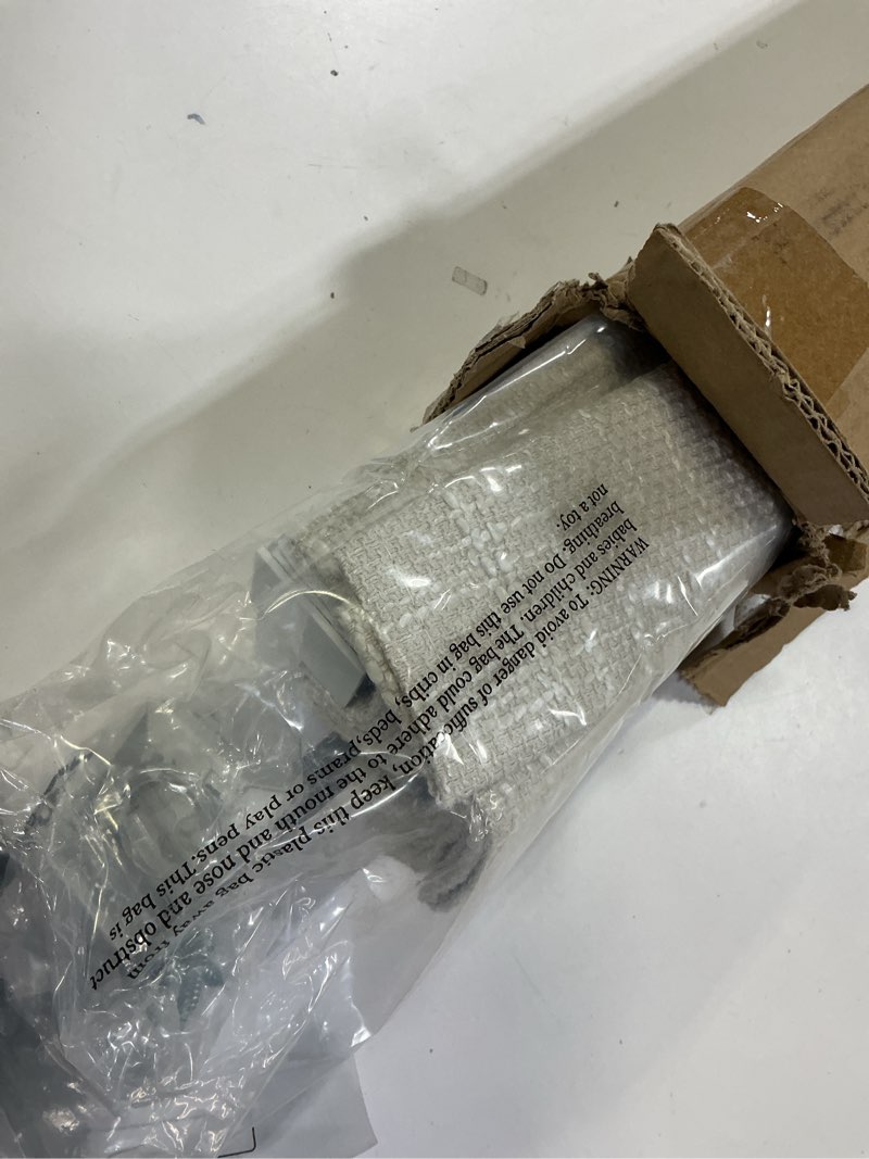 Condition photo showing Good Condition for ChrisDowa Cordless Blackout Roller Shades for Windows, Striped Free-Stop Window Blinds with Privacy, Thermal Insulated Window Shades for Home, Office and Door. White, 34" W x 72" H 34"W x 72"H White