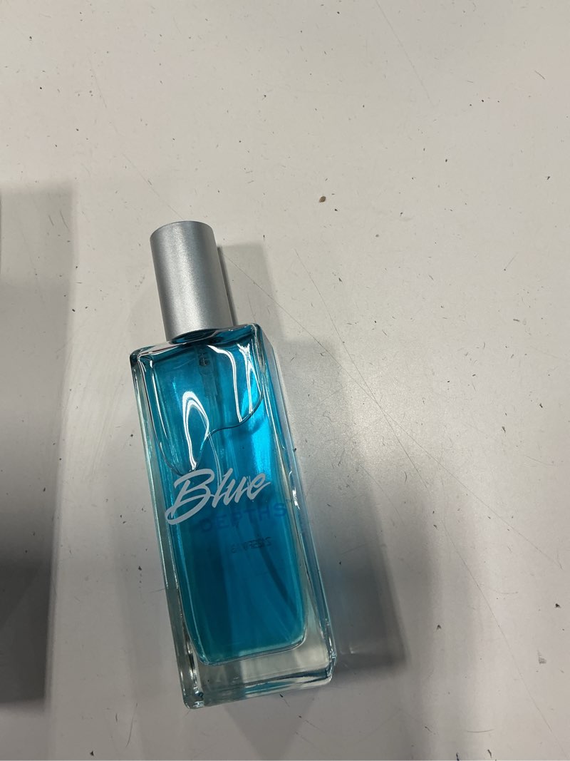 Condition photo showing New/Like New for pb parfumsbelcam blue depths eau de toilette fragrance spray - 3.4 fl oz. fresh aquatic cologne for men with crisp citrus, warm musk & amber scent, crafted with premium oils for day & night use