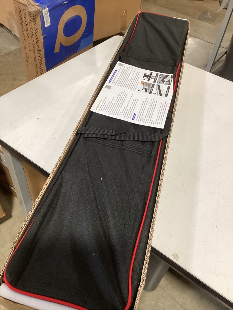 Condition photo showing As Is for gardhom 1pair 7ft adjustable wheelchair ramp 84" l x 7.4" w telescopic ramps for wheelchairs 600 lbs portable wheelchair ramps for steps home threshold doorways steps stairs with carrying bag 7ft(can be used as 4ft or 7ft)