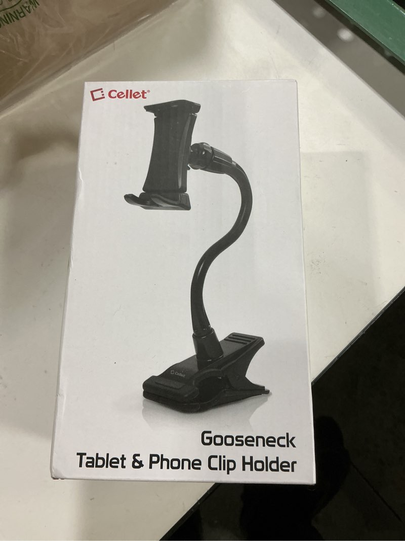 Condition photo showing New/Like New for Gooseneck Flexible Cell Phone Holder and Tablet Mount with Clamp. Clip-On Stand for Bedroom Desktop Kitchen Office Car Compatible for iPad Pro Air Mini, Galaxy Smartphones iPhones, Google Pixels