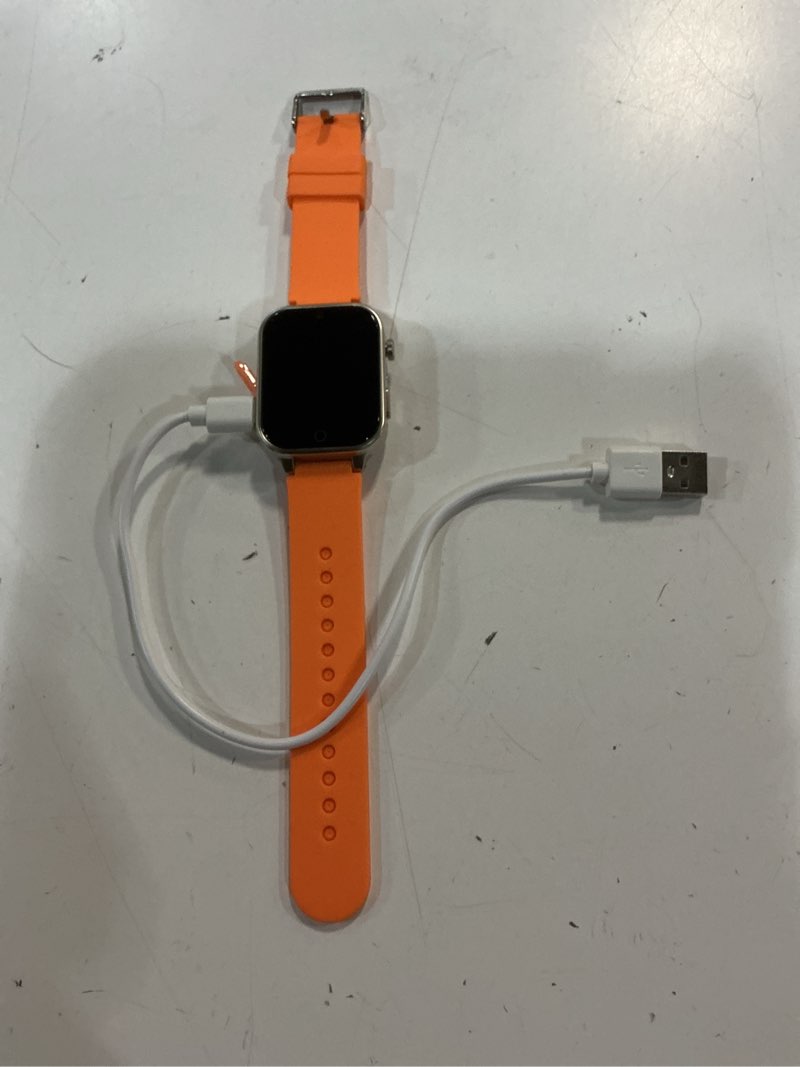 Condition photo showing As Is for cosjoype kids smart watch gift for girls age 3-12, 26 games hd touch screen kids watches with video camera music player learn cards 12/24 hr educational toys birthday gifts for girls ages 4 5 6 7 8 orange