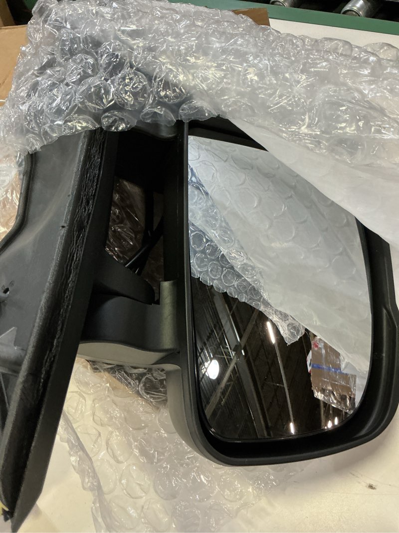 Condition photo showing Good Condition for left driver side mirror compatible with 2014-2026 ram promaster 1500/2500/3500 with temperature sensor turn signal light manual folding without power glass replace#ch1320417 5ve99jxwab(2+2pins) l 2+2pins
