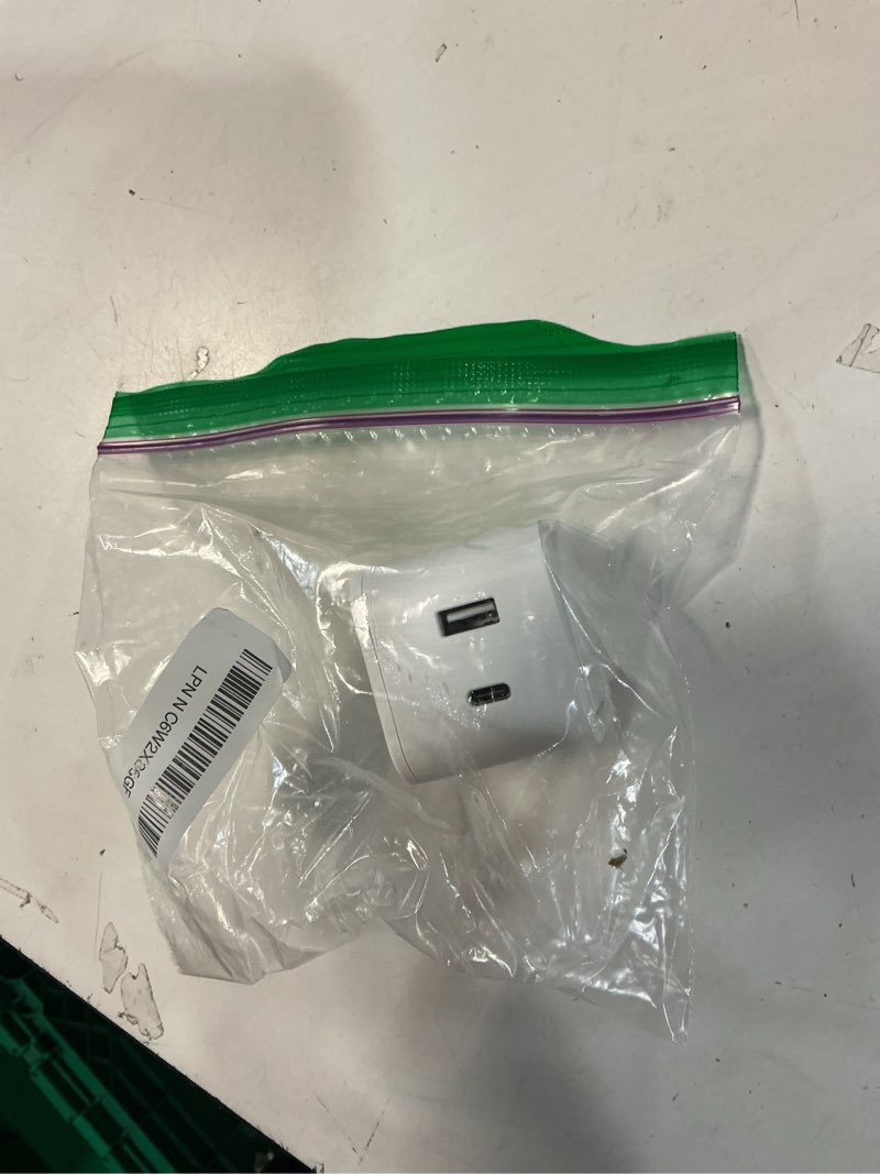 Condition photo showing As Is for 36w for apple charging block with built-in watch charger, foldable pd fast charger block for iphone, dual ports wall charger compatible with apple watch iphone airpods (white)
