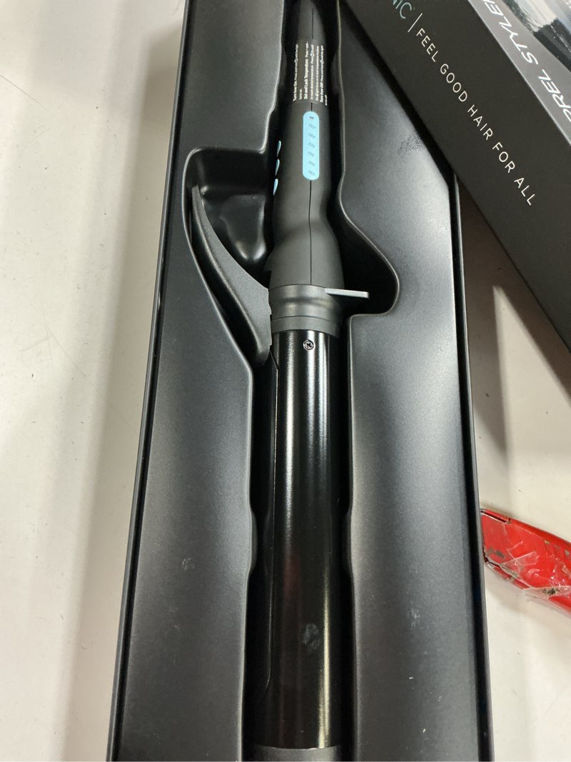Condition photo showing Good Condition for bio ionic long barrel styler,curling iron with moisture heat technology & nanoionic mx, verstatile curling wand 0.75 inch (tight curls) black