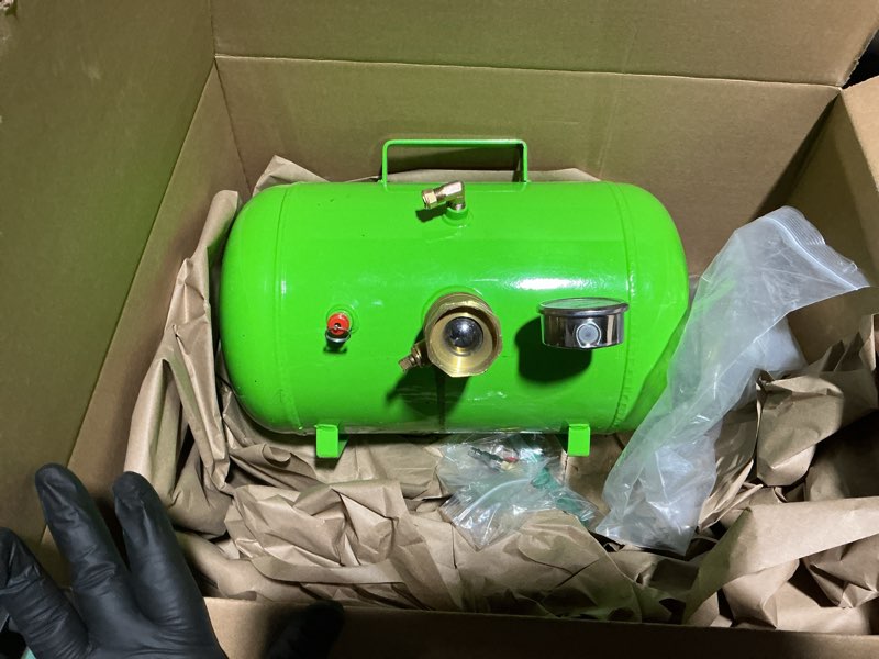 Condition photo showing Good Condition for OEMTOOLS 24449 5 Gallon Tire Bead Seater, Tire Bead Sealer for 4”-24.5” Tires, 150 PSI Capacity Bead Blaster, CE-Certified Steel Tank New Model