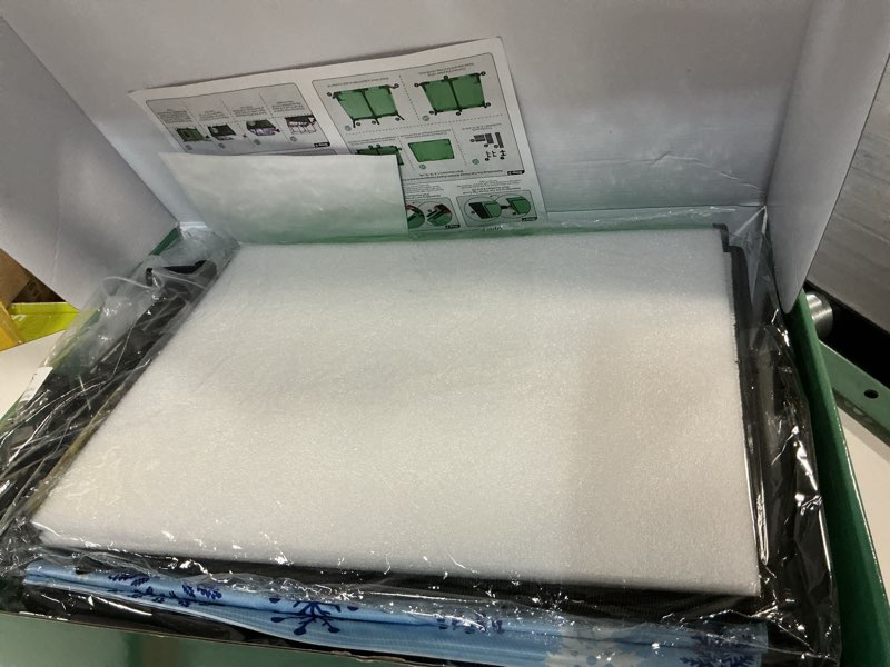 Condition photo showing New/Like New for Outdoor Heated Cat House,Weatherproof and Insulated Outside Cat Shelter with Heated Pad and Cooling Pad(4 Seasons Universal),Gift Box for Cats.(Large) Green Large-(26"L x 17"W x20"H)
