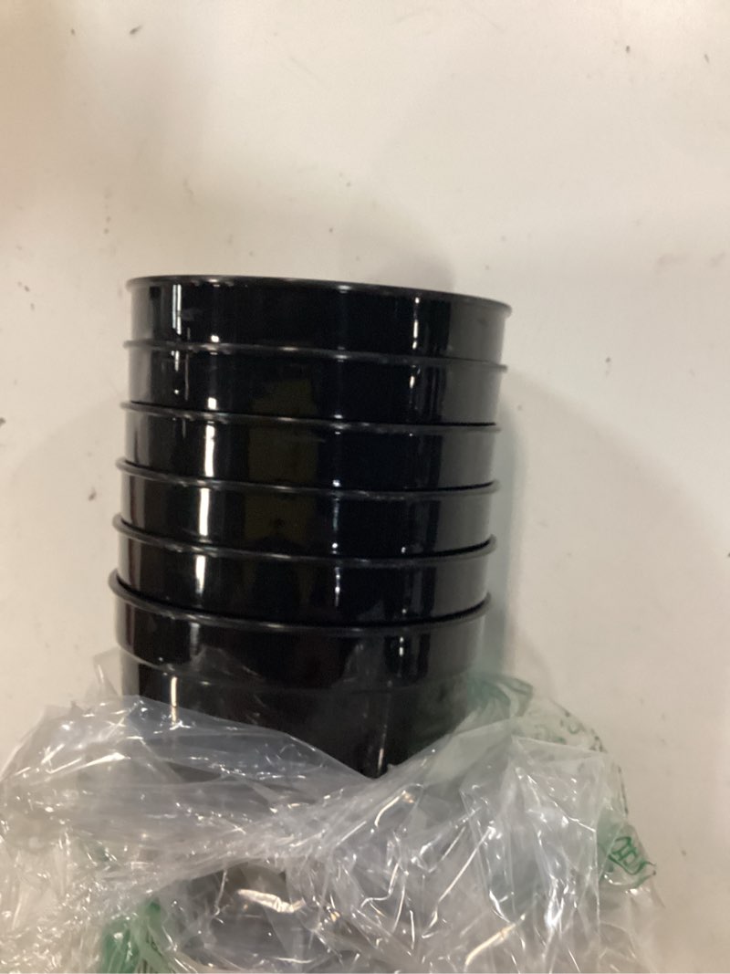 Condition photo showing Good Condition for yungyan 50 pack 16oz stadium cups reusable plastic cups blank drink tumblers for parties, events, diy projects, 4.5 x 3.54 x 2.72 inch (black) black 50