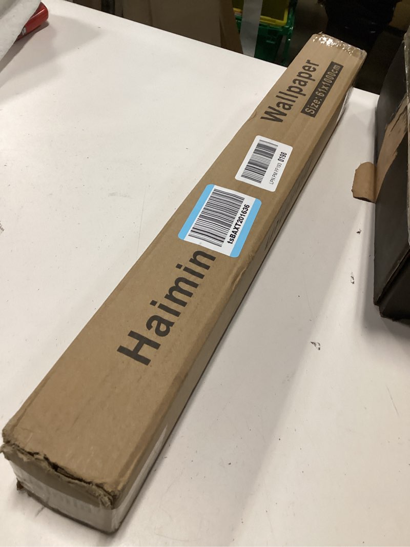 Condition photo showing New/Like New for Haimin Wallpaper (24in X 393in) Wood Contact Paper Peel and Stick Self-Adhesive and Removable Wallpaper for Cabinet Wall Furniture Countertop Kitchen Room Wood Grain Wall Paper (Brown (03))