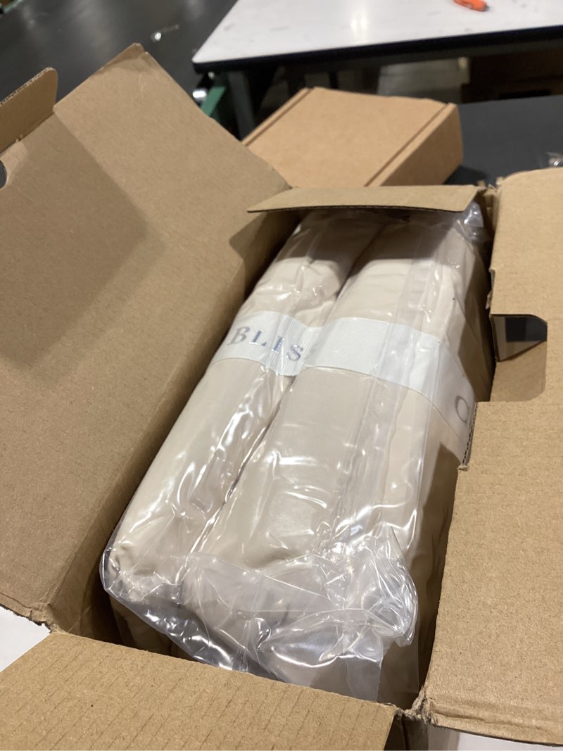 Condition photo showing Good Condition for cozy bliss cooling comforter king size, cooling blankets for hot sleepers and night sweats, khaki summer comforter for king size bed, breathable soft lightweight silk smooth khaki king xl(106"*90")
