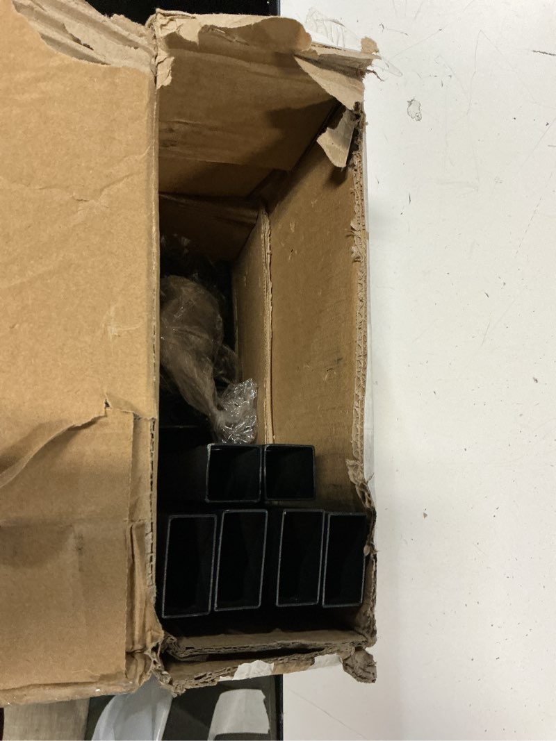 Condition photo showing As Is for queen size bed frame, 14 inch metal platform bed frames with heavy duty steel slat support, no box spring needed, easy assembly, under bed storage matte black queen