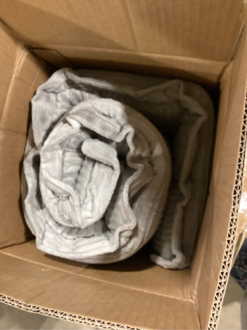 homrelexa upholstered headboard queen size with 3.1’’ high-density sponge backrest, modern striped h