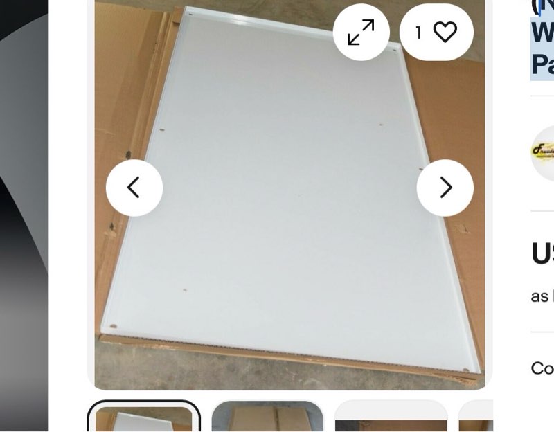 NEW) HUBBELL WIEGMANN WA72P36F1LH 60x32 Back Panel(similar)