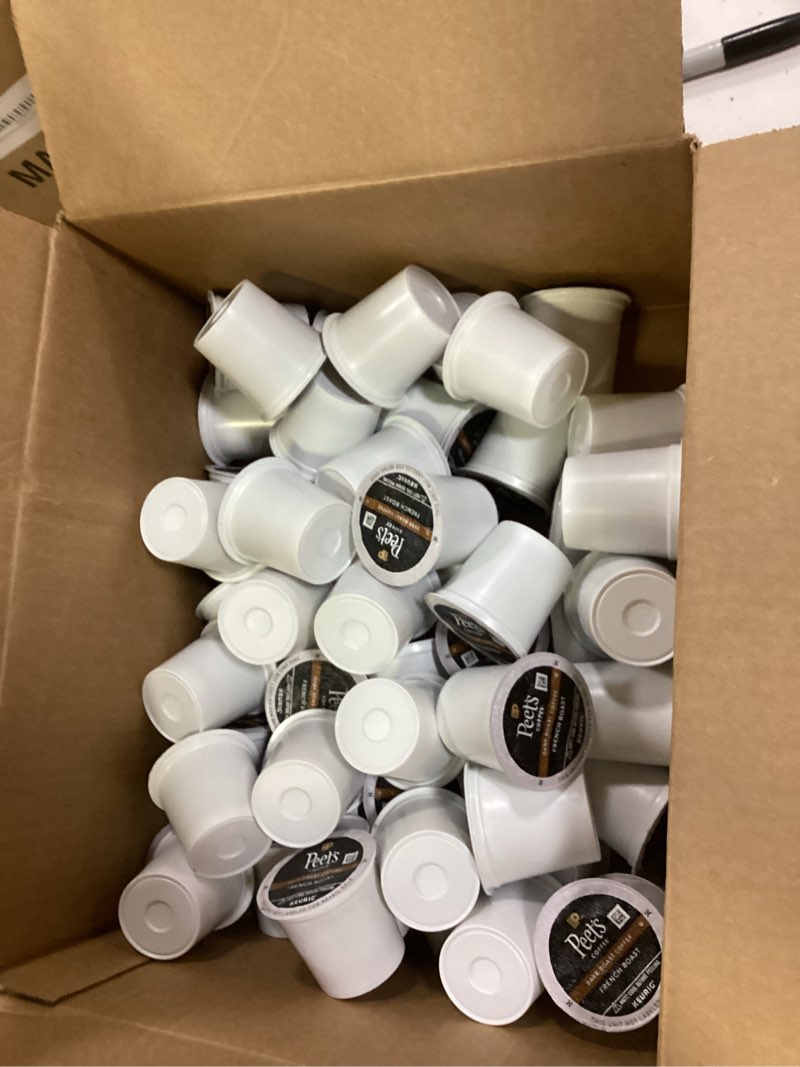 Condition photo showing New/Like New for Peet's Coffee, Dark Roast Keurig K-Cup Pods - French Roast 54 Count (1 Box of 54 K-Cup Pods) French Roast 54 Count (Pack of 1)
