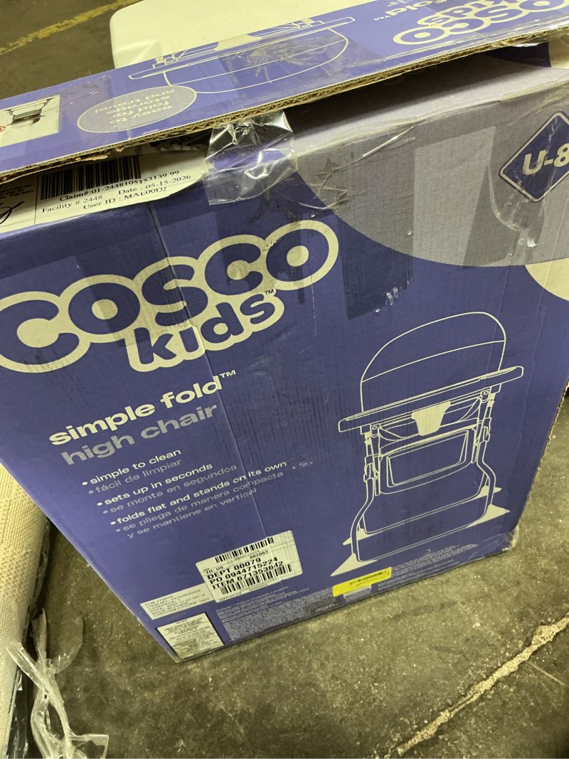 Condition photo showing Good Condition for cosco kids simple fold high chair, noir dot