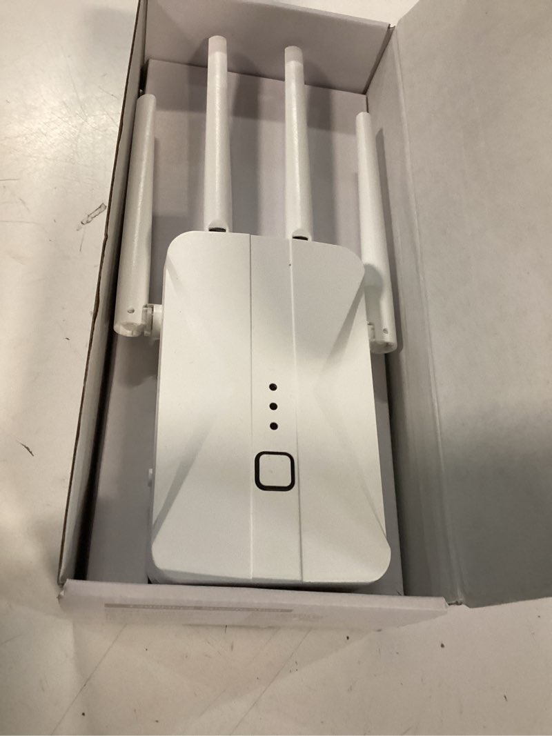 Condition photo showing Good Condition for wifi extender signal booster, 2026 wifi extender ac1200mbps dual band (5.8ghz/2.4ghz), wifi booster with ethernet port for home covers up to 10000 sq.ft, compatible with more devices white