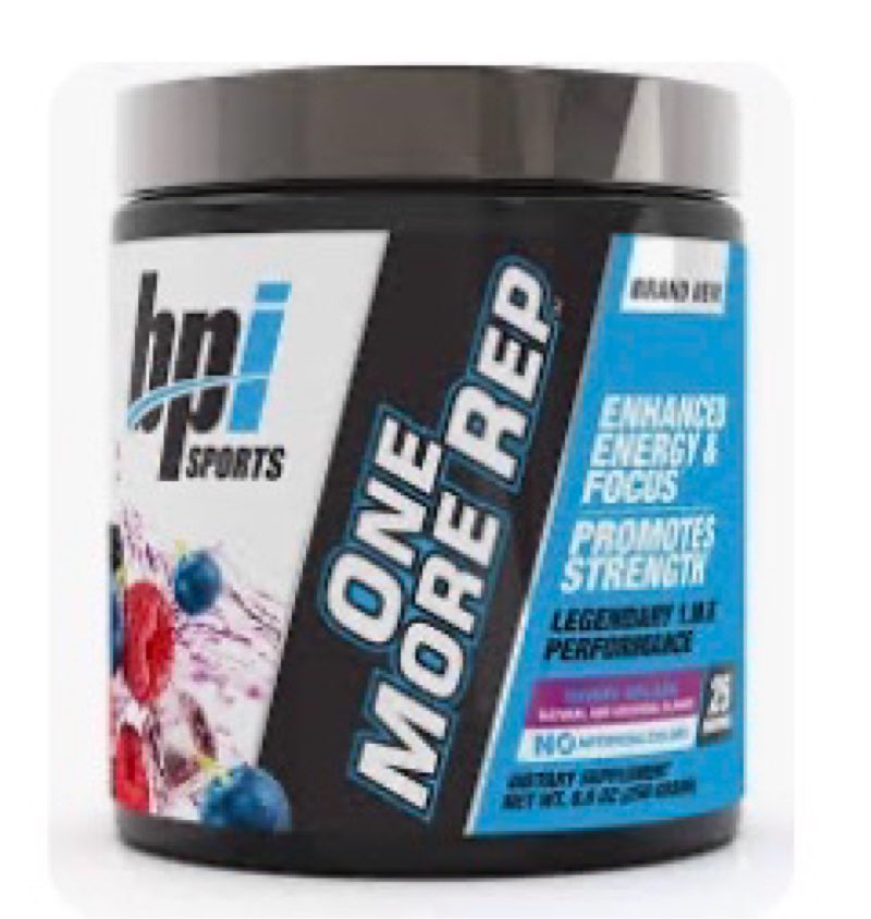 BPI Sports One More Rep Pre-Workout Powder - Increase Energy and Stamina - Intense Strength - Recove ( Exp: 05/2027)