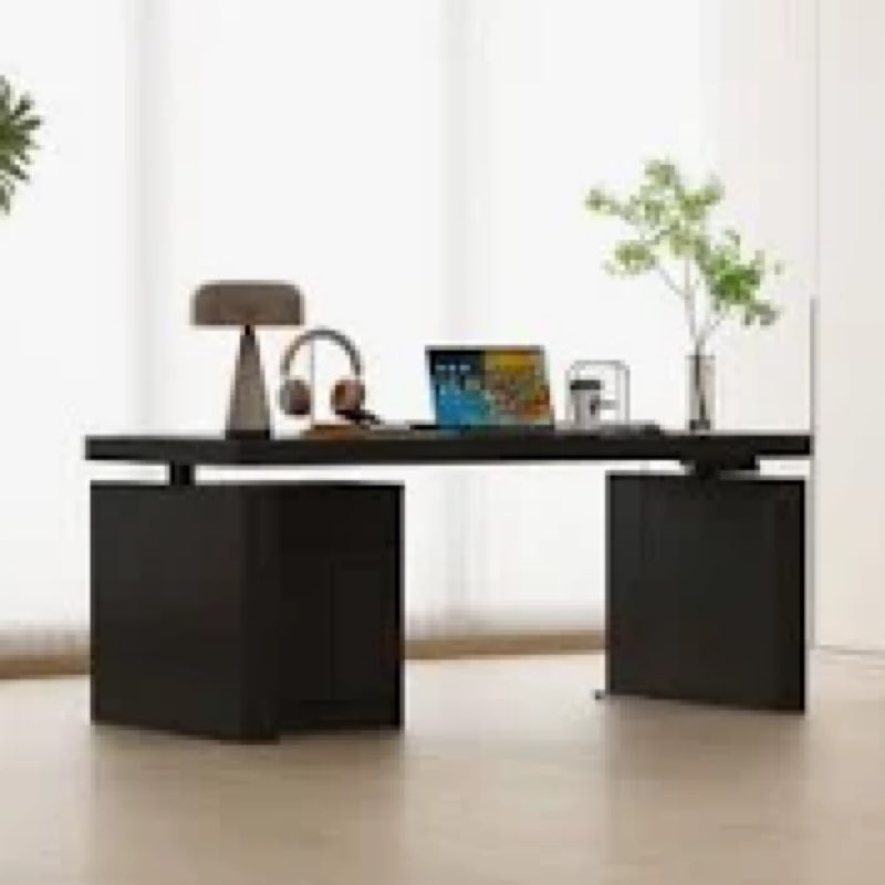 Bryasha 71'' W Height Adjustable Standing Desk(incomplete) 