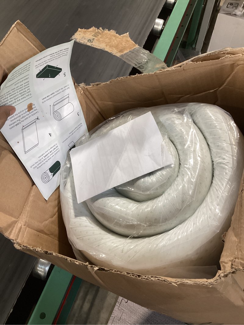 Condition photo showing Good Condition for zinus 6 inch queen green tea memory foam mattress [new version], fiberglass free, medium firm feel, zoned pressure relief, certified safe foams & fabric, mattress in a box white queen 6in small box