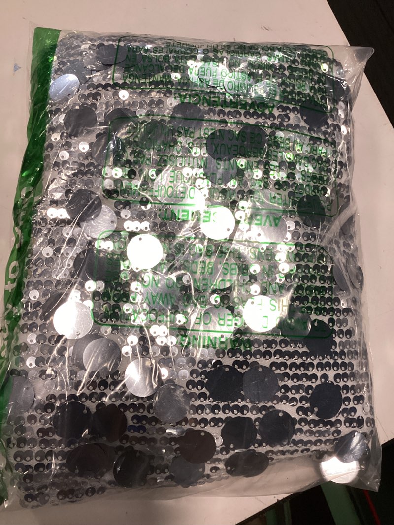 Condition photo showing Good Condition for jasgood sequin skirt for women elastic high waist midi skirt side slit stretchy sparkle skirts for night out cocktail parties silver small