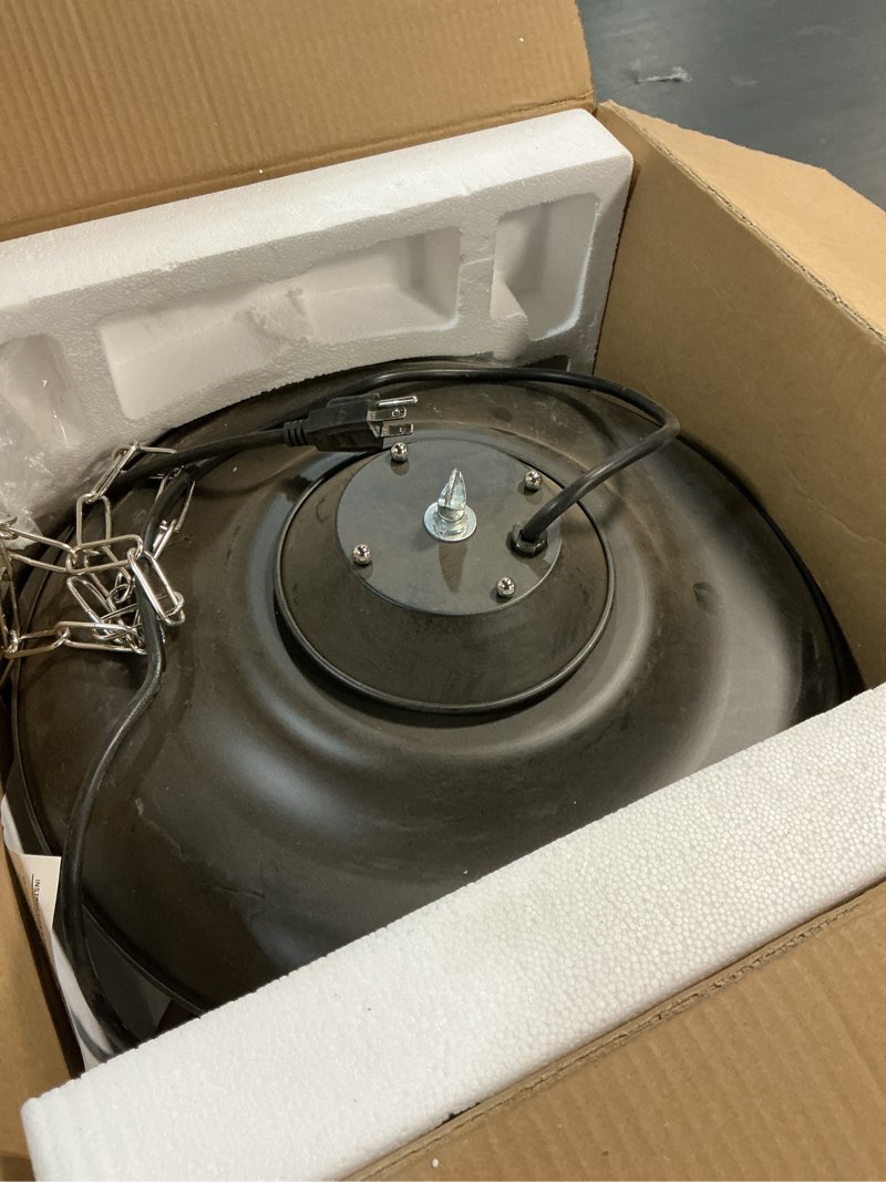 Condition photo showing Good Condition for (Used) Uniflasy 1500W Electric Hanging Patio Heater, Dual Halogen Tubes for 3S Fast Heating, IP55 Waterproof with 2 Adjustable Modes, Outdoor Patio Heater for Gazebo, Balcony, Living Room, and Courtyard black