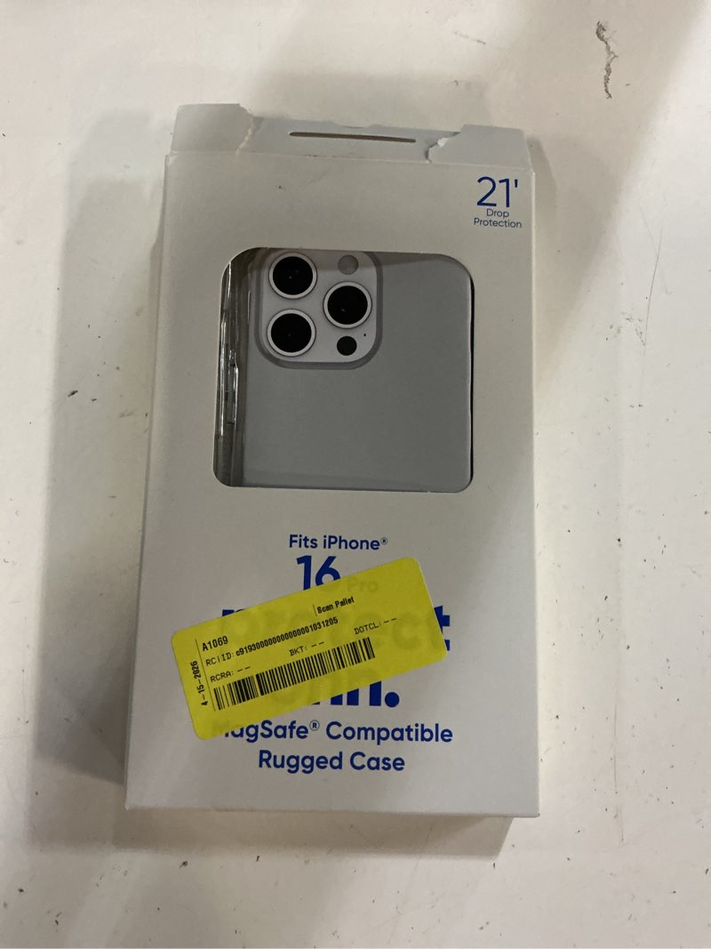 Condition photo showing New/Like New for otterbox iphone 16 pro max (only) symmetry clear series case - clear, ultra-sleek, wireless charging compatible, raised edges protect camera & screen