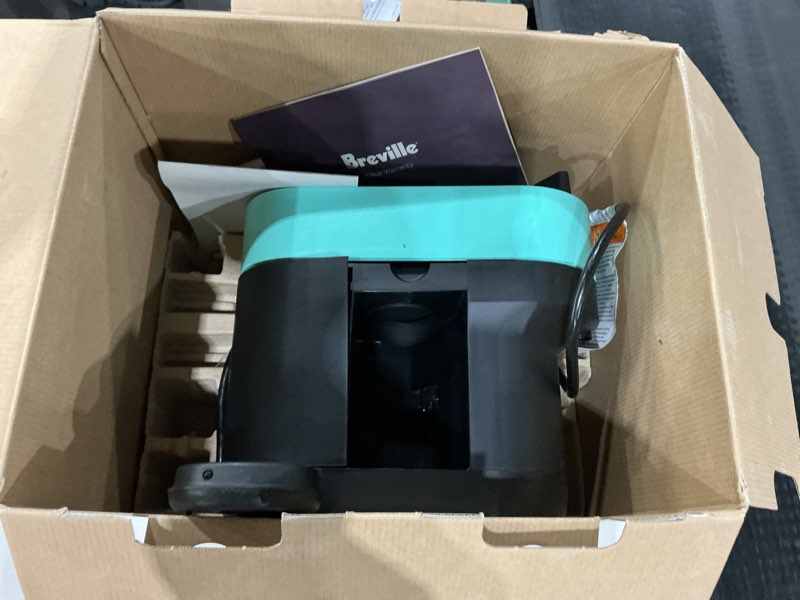 Condition photo showing As Is for Nespresso Vertuo Pop+ Coffee and Espresso Maker by Breville with Milk Frother, Aqua Mint