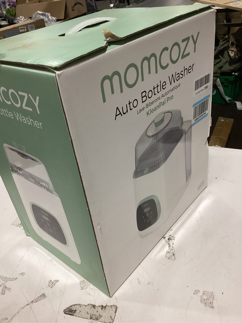 Condition photo showing As Is for momcozy kleanpal pro baby bottle washer, sterilizer & dryer - all-in-one cleaning machine for bottles, pump parts & baby essentials - time-saving & effortless care