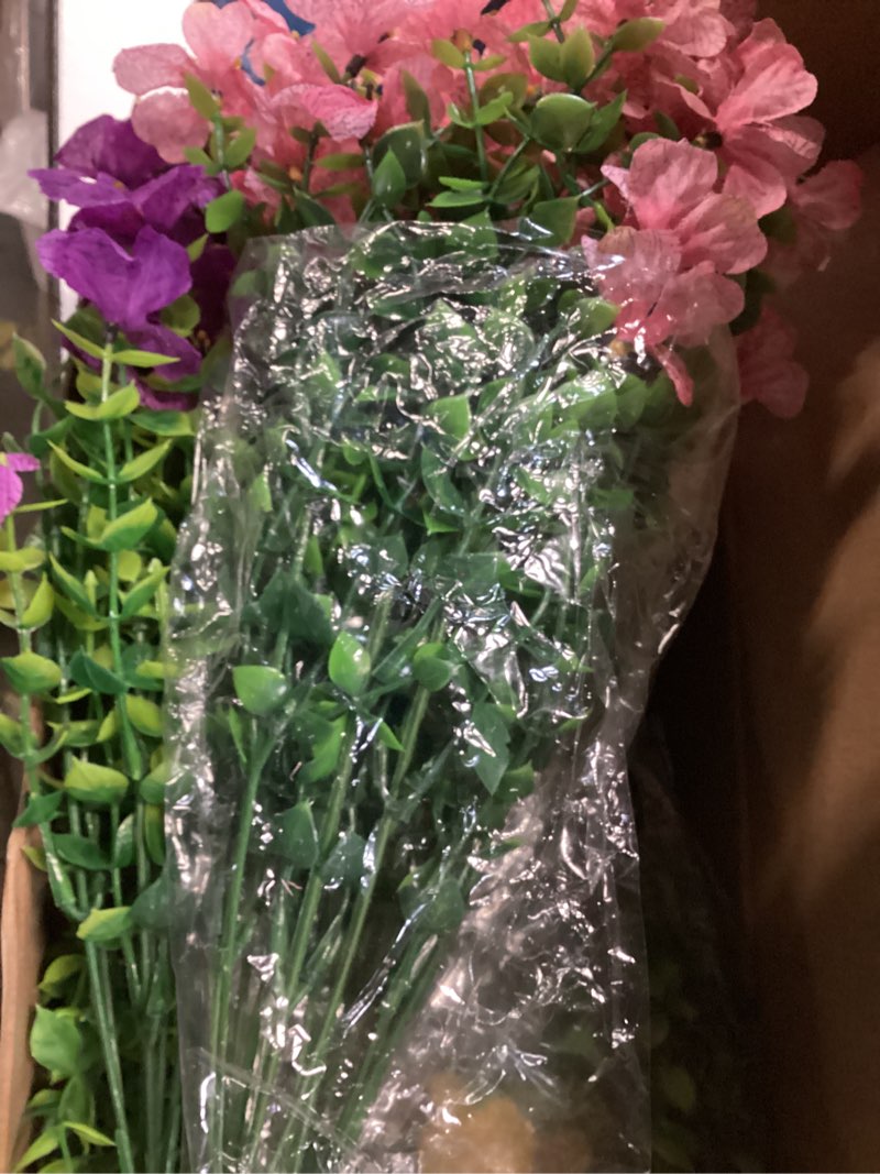 Condition photo showing Good Condition for surakey artificial violet flowers, 12 bundles fake flowers plant artificial violet flowers with eucalyptus uv resistant faux bouquet decor for home, garden and wedding (colors) 12pcs colors