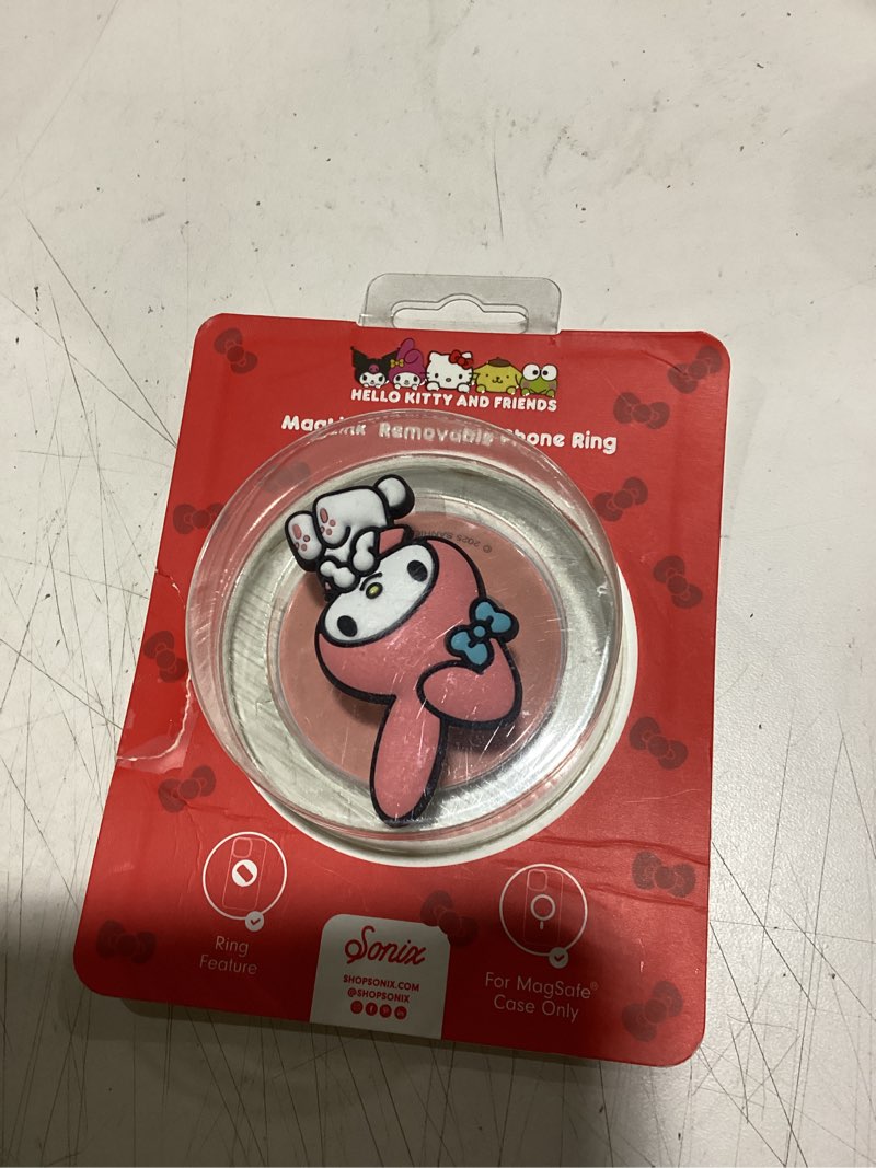 Condition photo showing Good Condition for sonix x sanrio magnetic phone grip, magsafe silicone ring loop grip - detachable holder for hand, soft magsafe grip | light pink, baby pink| my melody