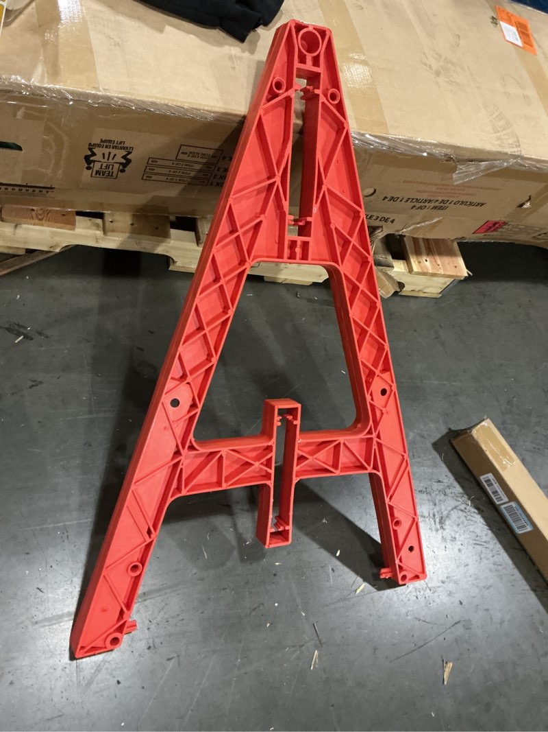Condition photo showing As Is for 1/2" x 29" Orange High-Impact Polypropylene A-Frame Barricade Leg