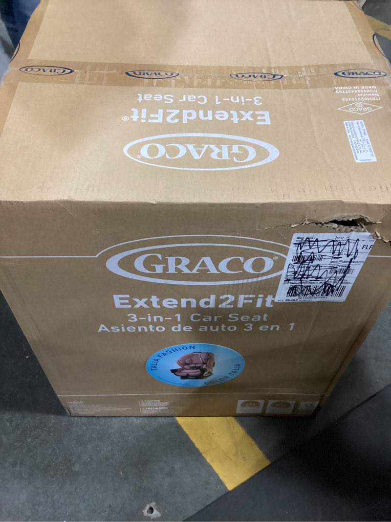 Condition photo showing New/Like New for Graco Extend2Fit 3-in-1 Convertible Baby Car Seat, Rear and Forward Facing, Adjustable Extension Panel for Extra Legroom, Talia