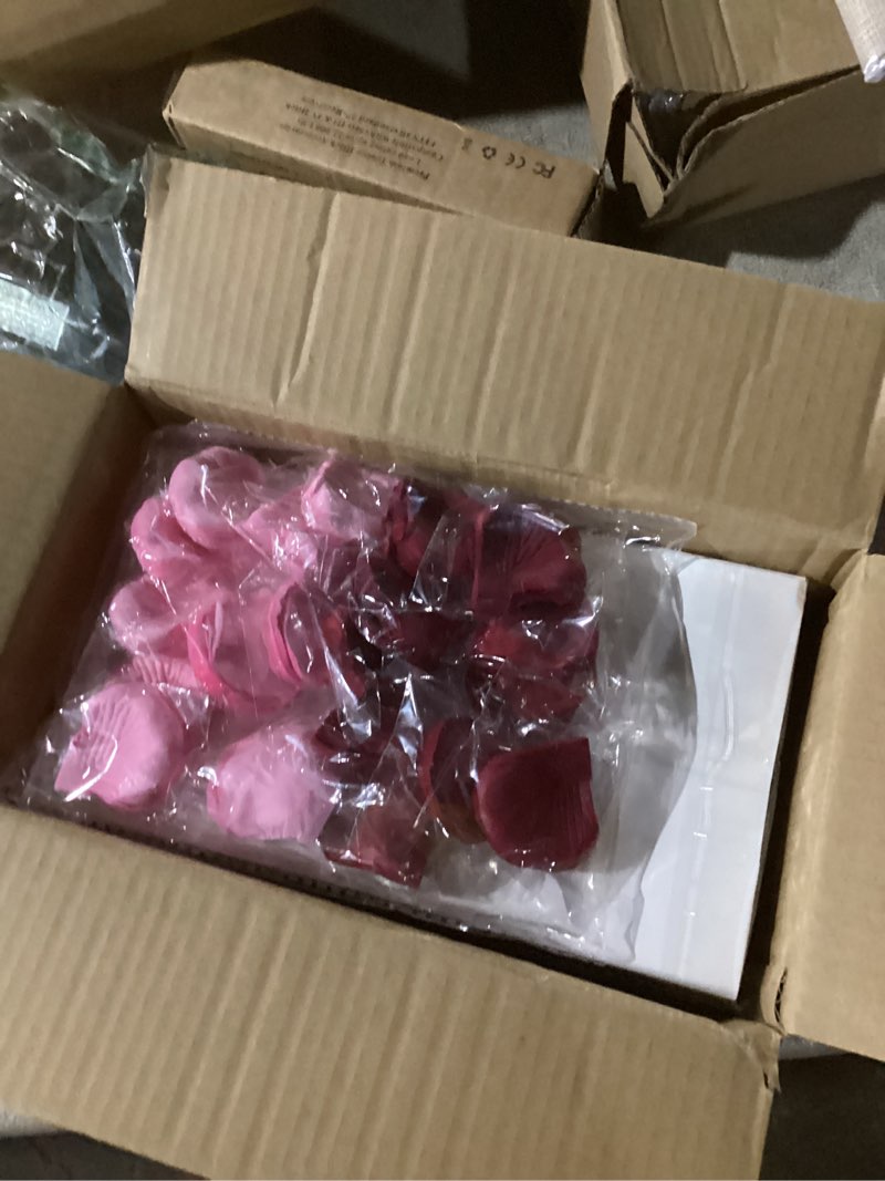 Condition photo showing Good Condition for Valentines Day Decorations, Special Night Romantic Decorations - I Love You Light Up Letters Luminary Bags with Bright Flameless Tea Candles and Fake Rose Petals, Happy Anniversary