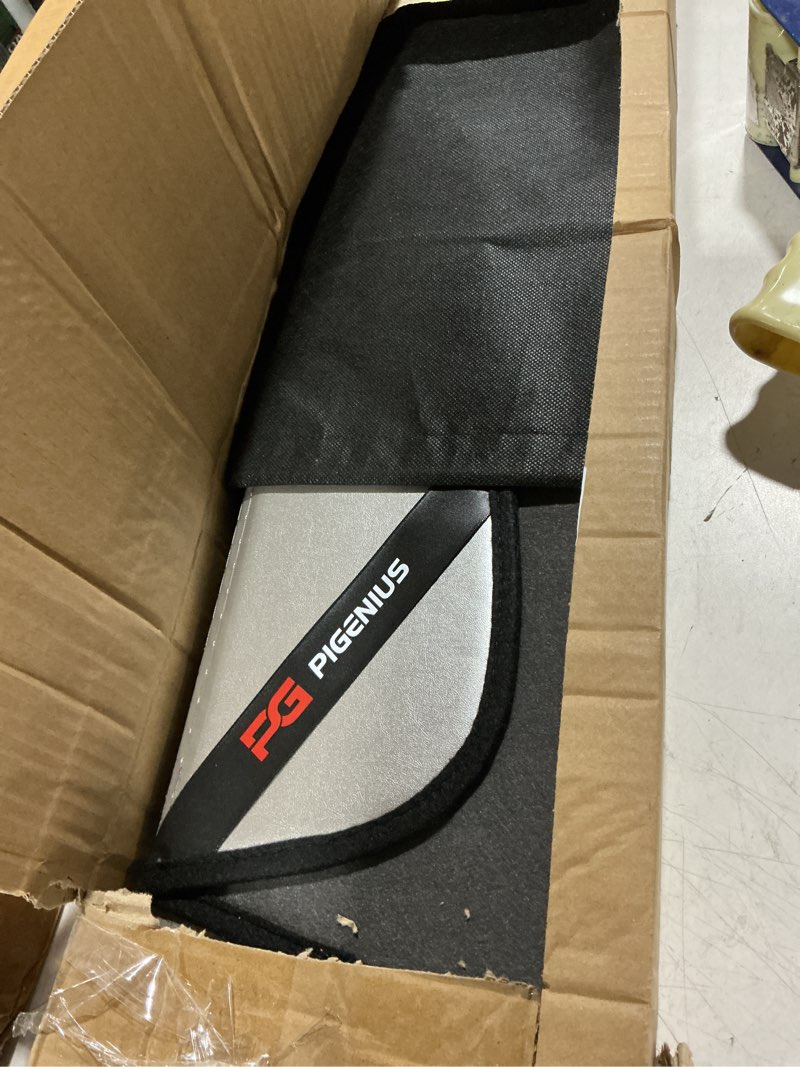 Condition photo showing As Is for pigenius windshield sun shade for land rover defender 90/110/130 2020-2026, front window sunshade - astraguard silver