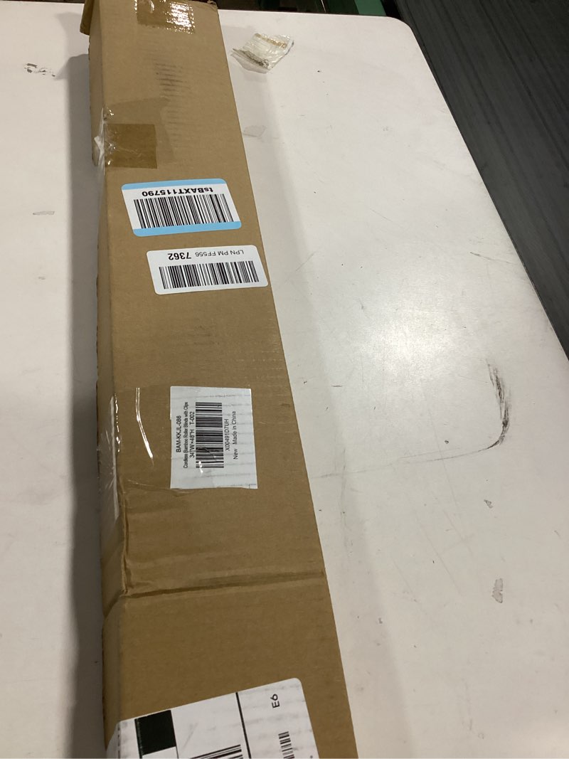 Condition photo showing Good Condition for LazBlinds Cordless Bamboo Blinds, Roll Up Shades for Windows, Light Filtering Hanging Window Blinds,