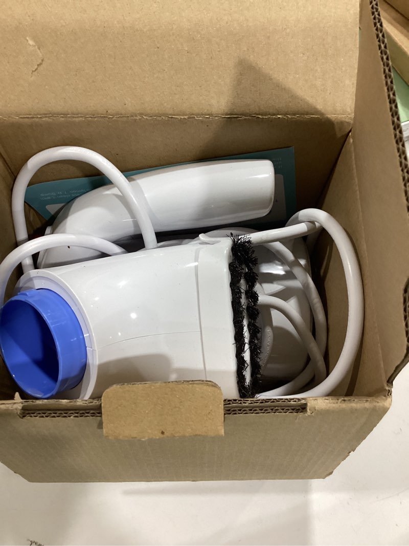 Condition photo showing As Is for oghom steamer for clothes, handheld clothing steamer for garment, 240ml big capacity 700w portable travel steam iron (blue)